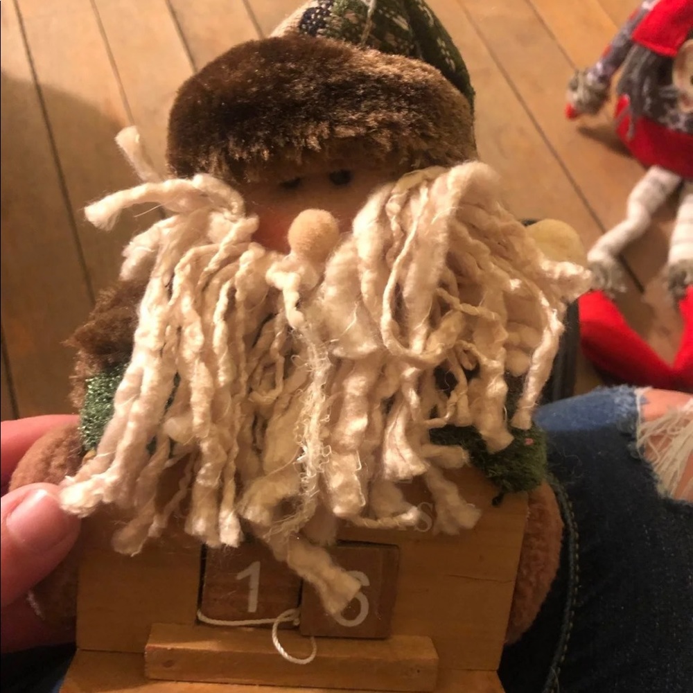 Adorable santa Christmas block countdown!